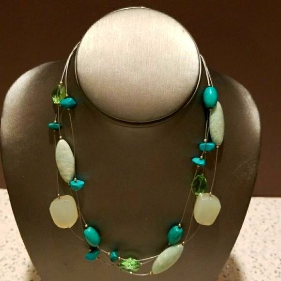 SILPADA TURQUOISE AND SEA FOAM GREEN NECKLACE - Picture 1 of 5